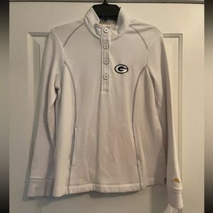 White Quarter-Zip Sweatshirt